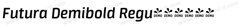 Futura Demibold Regu字体转换